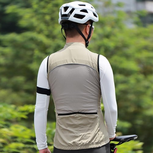 WOSAWE Reflective Windproof Cycling Vest MTB Bike Racing Sleeveless Jacket  Gilet