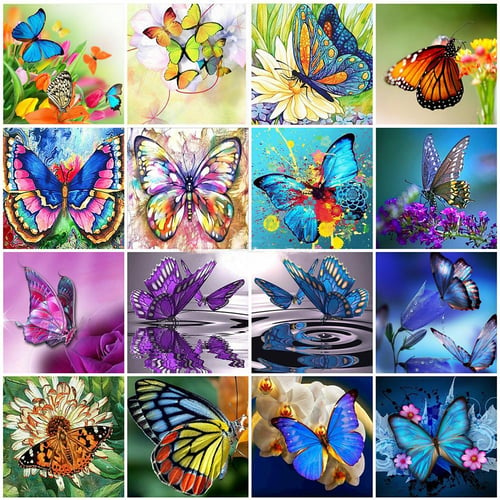 5d Diamond Embroidery Butterfly Diy Hobby Animals Diamond Painting