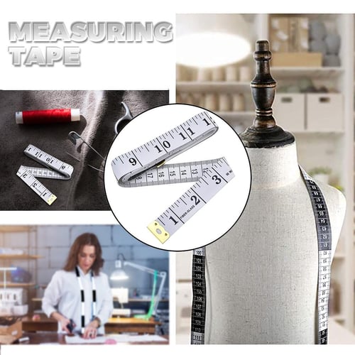  Sewing Tape Measure, Medical Body Cloth Tailor Craft Dieting  Measuring Tape, 60 Inch/1.5M Dual Sided Retractable Ruler with Push Button  Round(1 Pack, Black) : Arts, Crafts & Sewing