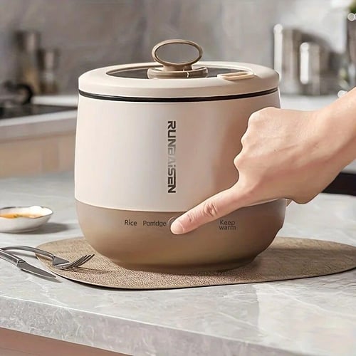 1.7L Electric Rice Cooker Single Double Layer 220V Multi Cooker Non-Stick  Smart Mechanical MultiCooker Steamed Rice Pot for Home