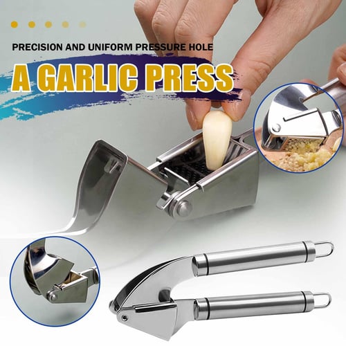 3pcs Stainless Steel Garlic Press, Manual Garlic Crusher, Multifunctional  Kitchen Household Garlic Masher, Garlic Peeler, Garlic Slicer, Manual  Garlic Grinder For Home, Garlic Presser, Stainless Steel Kitchen  Accessories, Manual Garlic Press, Kitchen