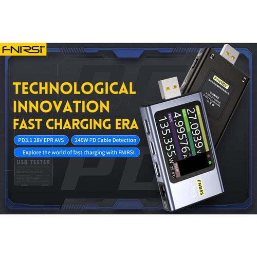 FNIRSI-FNB58 USB Tester Voltmeter Ammeter TYPE-C Fast Charge Detection  Trigger Capacity Measurement Ripple Measurement - buy FNIRSI-FNB58 USB  Tester Voltmeter Ammeter TYPE-C Fast Charge Detection Trigger Capacity  Measurement Ripple Measurement: prices