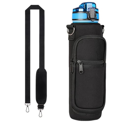 Tumbler Carrier Holder with Shoulder Strap,Cup Sleeve Carrying Pouch Bag  Neoprene Water Bottle Case Holder Carrier Water Bottle Carrier with Strap  Portable Neoprene Sleeve Water Bottles Cup Pouch 