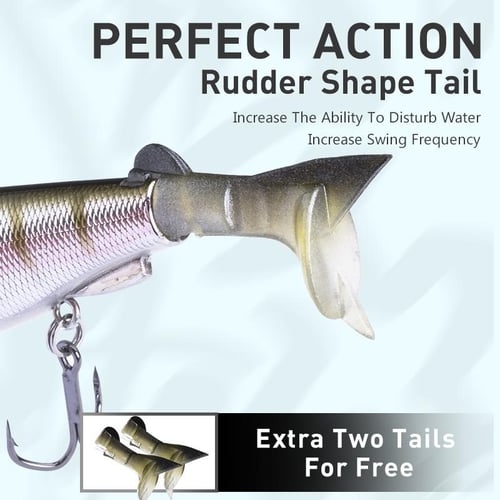 KINGDOM Multi Jointed Fishing Lures 120mm Floating Surface Hard