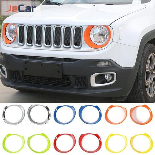 Cheap Car Front Headlight Lamp Decoration Cover Trim for Jeep