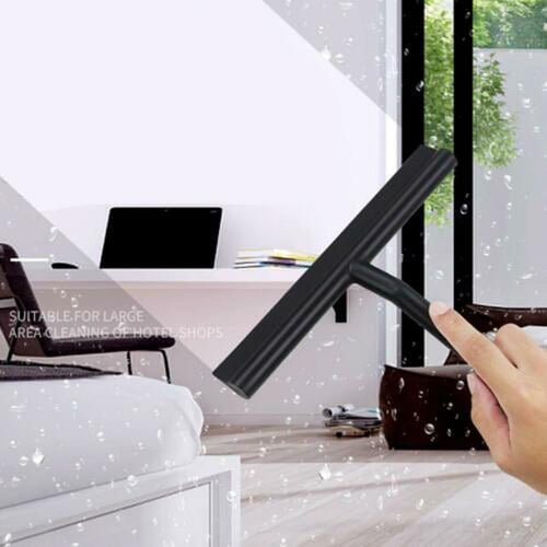 Shower Squeegee Glass Wiper Scraper Shower Squeegee Cleaner With Silicone  Holder Bathroom Mirror Wiper Scraper Glass Cleaning