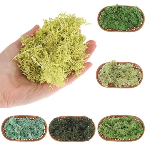 Artificial Moss Fake Green Plants Faux Moss Grass For Shop Home