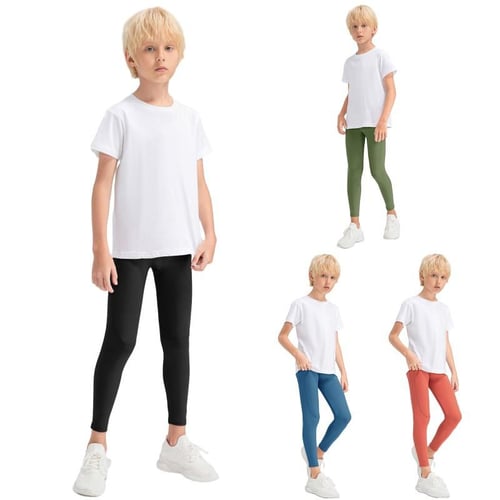  Boys Leggings Quick Dry Youth Compression Pants
