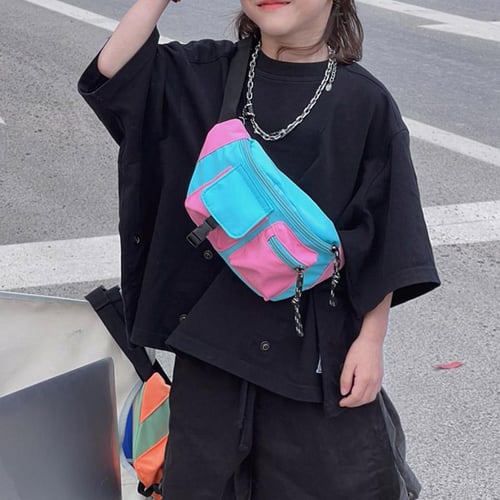 Baby Mini Waist Bags Nylon Cute Letter Fanny Packs for Girls and Boys  Banana Bag Fashion Kids Shoulder Crossbody Chest Belt Bags