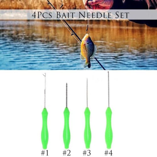 Pack of 4Pcs Bait Needle Set Hook Drill Boilie Stringer Baiting Rig Tool Carp  Fishing Terminals - buy Pack of 4Pcs Bait Needle Set Hook Drill Boilie  Stringer Baiting Rig Tool Carp