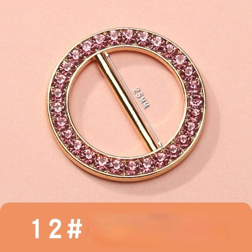 6 Pcs T-shirt Clips Elegant Round Fashion Clothing Corner Knotted Buckles Shirt  Clips for T-shirt