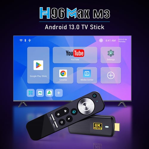 Smart TV Stick S96 Stick 2GB+16GB Android TV Box AllWinner H313 2.4G/5G  WiFi Android 10.0 Top Box Bluetooth Voice Remote Control