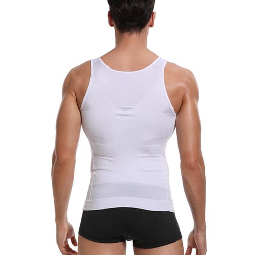 Cheap Men's Body Shaper Slimming Shirt Tummy Control Vest Chest Compression  Base Layer Abdomen Slim Muscle Tank Tops Shapewear Waist Trainer  Undershirts