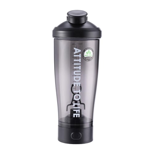 1Pc Protein Shaker Bottle Vortex Mixer Tornado Shaker Cup Blender 600ml  Portable USB Durable Stirring Shaker