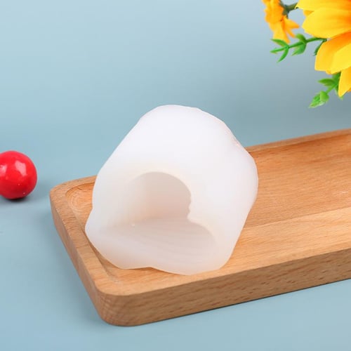 1pc Silicone Candle Mold, Creative Cheese Shaped Candle Mould For Craft