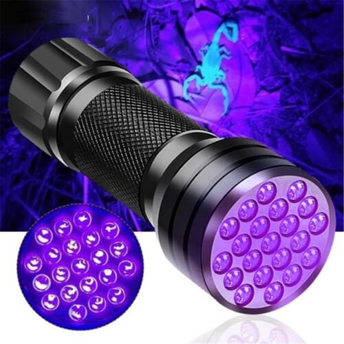 1pc Rechargeable Zoomable UV Flashlight Black Light 395nm,Ultraviolet  Flashlight Detector For Pet Urine Stain,Resin Curing,Scorpion Hunting