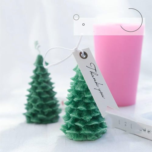 1 Pc Silicone Christmas Cedar Scented Candle Making Mold For Diy