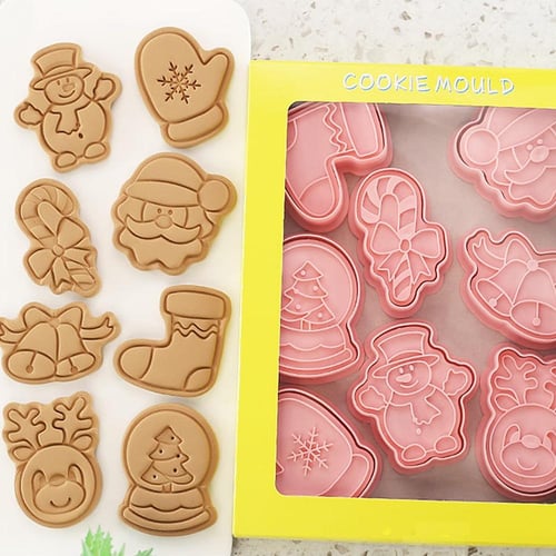 9PCS Vegetable Cutter Shapes Set Flower Star Cartoon Fruit Mold Decorating  Tools for Cookies Decoration Kids Baking Supplies