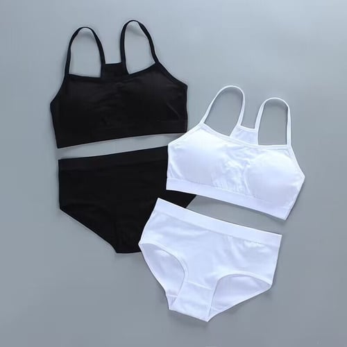 Cheap Girls Cotton Underwear Sport Bra Training Bra Stundent Undergarments