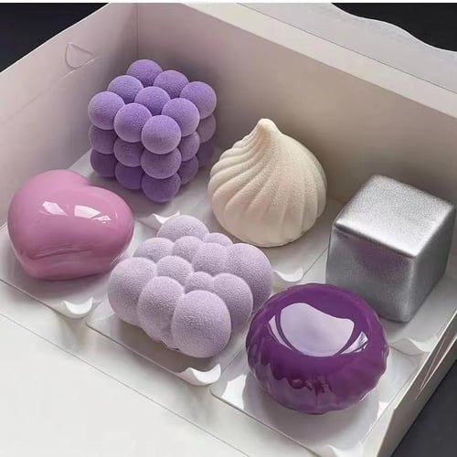 1pc DIY Irregularity Geometry Large Silicone Cake Mold 3D Pan