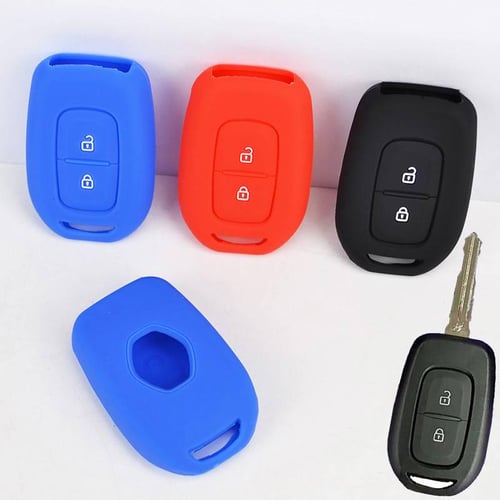 2 Button Car Smart Key Leather Protector Case For Renault Duster Dacia 2016  2017 