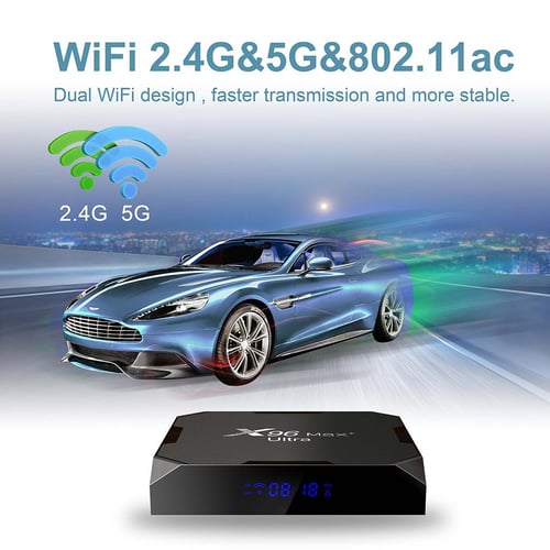 X96 Max Plus Ultra Amlogic S905X4 Smart TV Box 8K HDR Android 11.0 AV1 5G  Dual WIFI 4GB 32GB 64GB Media Players BT Set Top Boxes