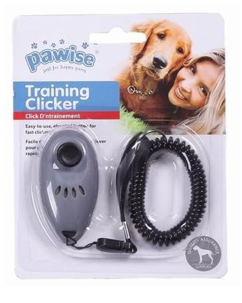 1pc Light Blue Plastic Pet Training Clicker With Wristband, Sound Keychain  Dog Whistle, Large Button Pet Behavior Training Device