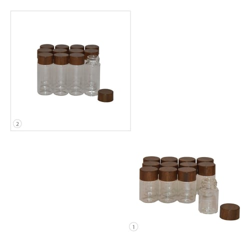 10x Small Glass Bottles Miniature Potion Bottle Mini Cork Glass Vials  Wedding 