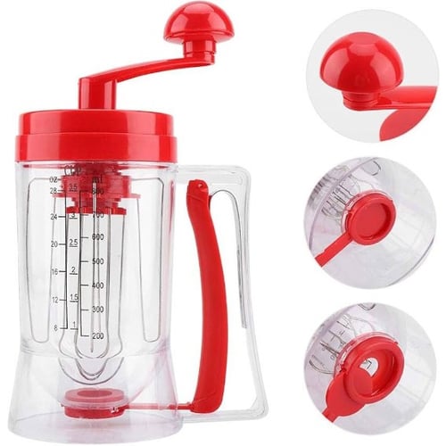 Pancake Batter Dispenser Tool Cupcake Cake Dispenser Perfect for Baking  Cupcakes Waffles Cakes and Muffins with Measuring Label Easy to Clean