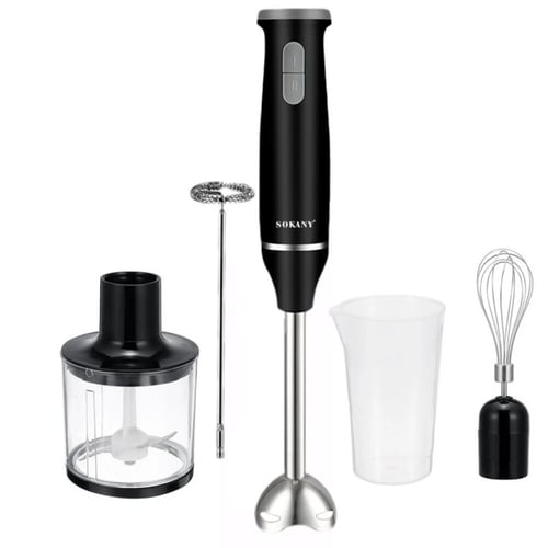 Braun MQ7035X 3-in-1 Immersion Hand Powerful 500W Stainless Steel Stick Blender Variable Speed + 2-Cup Food Processor Whisk B