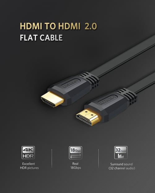 Ugreen 4K HDMI 2.0 Flat Cable ED015 - 50819 - 50820 - 50821 image 7 - Zood