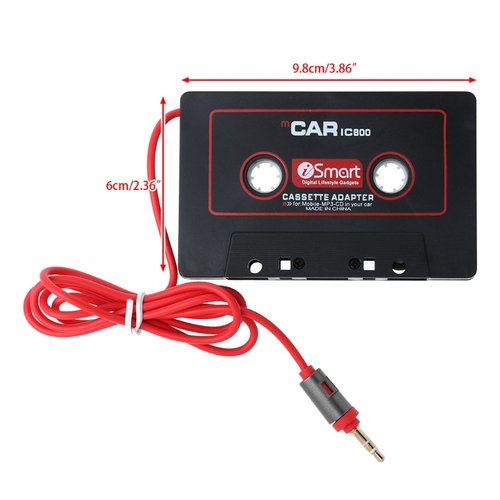 3.5mm Jack Car Cassette Player Tape Adapter Cassette Mp3 Player Converter  For iPod For iPhone MP3 AUX Cable CD Player