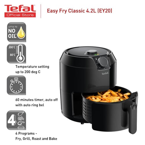 Tefal Easy Fry EY401D oil free air fryer 4,2 L, air fryer