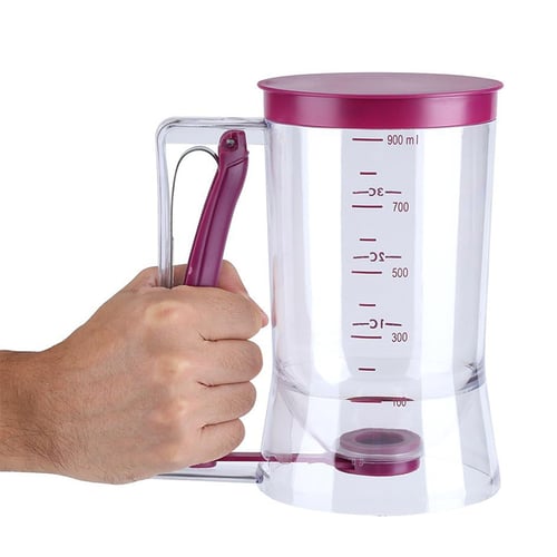 1pc Batter Dispenser For Cup Cake Batter Handheld Funnel Dispenser (purple)