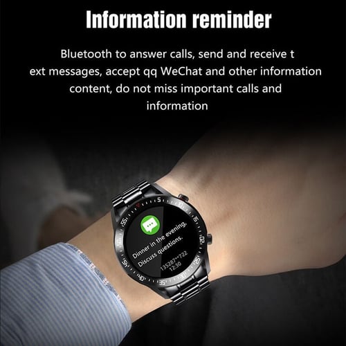 LIGE 2021 Fashion Full Circle Touch Screen Mens Smart Watches IP68