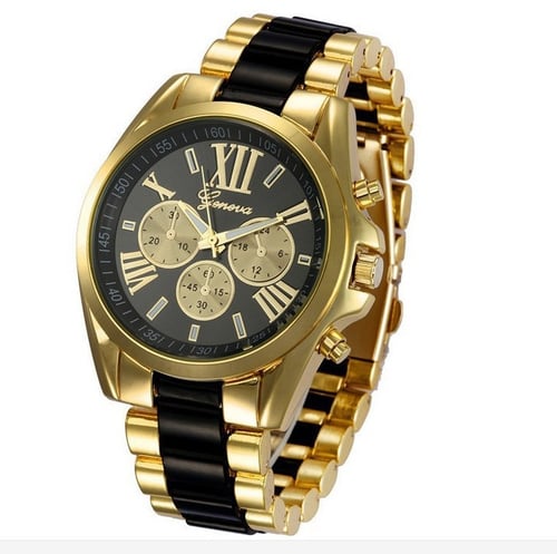 New Famous Top Brand Men s Big Dial Geneva Casual Quartz Watch Men