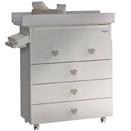 Baby chest of drawers with bath top