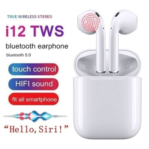 I12 TWS Bluetooth 5.0 Earphone Wireless Smart Touch Control