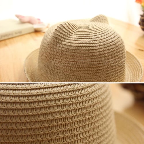Girls straw hats to decorate store