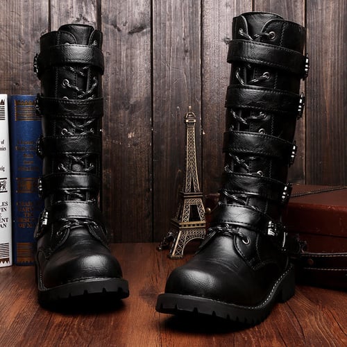 Mens tall outlet combat boots