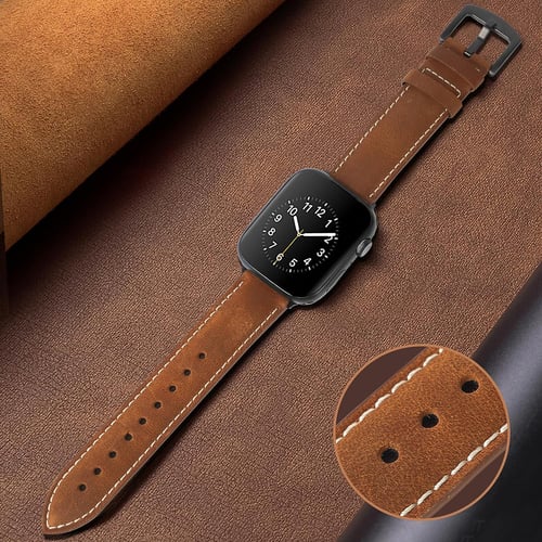 Womens leather apple watch band 42mm discount