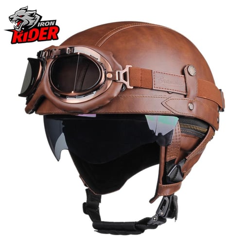 Pu leather helmet hotsell