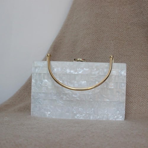 White acrylic on sale bag