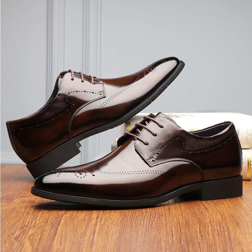 Mens grey wingtip shoes shop