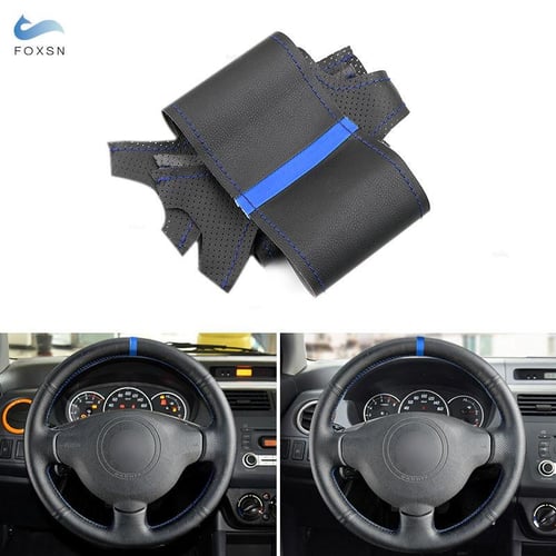 Car Steering Wheel Cover Leather Trim For Peugeot 207 Partner