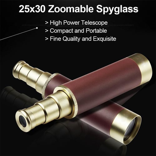 MOONN 25x30 Retro Pirate Monocular Telescope Spyglass Tools
