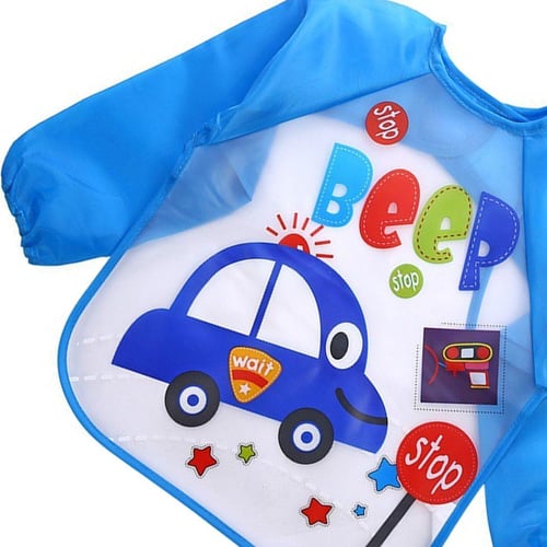Bibs Infant Long Sleeve Waterproof Baby Feeding Smock Children