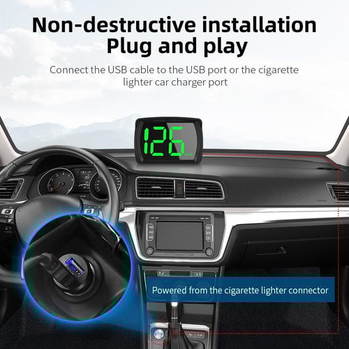 KMH Car Accessories GPS Digital Head Up Display Big Font