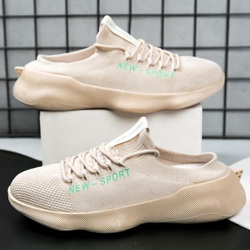 Summer New Breathable Semi slippers Fashion Trend One Foot Kick