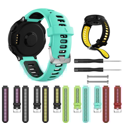 Soft Silicone Strap Replacement Watch Band For Garmin Forerunner